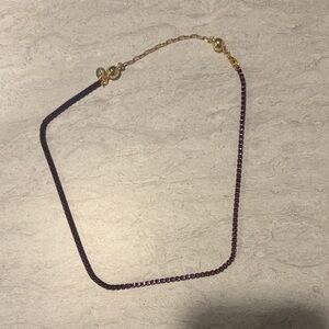 Never Worn Chic Purple and Gold Necklace